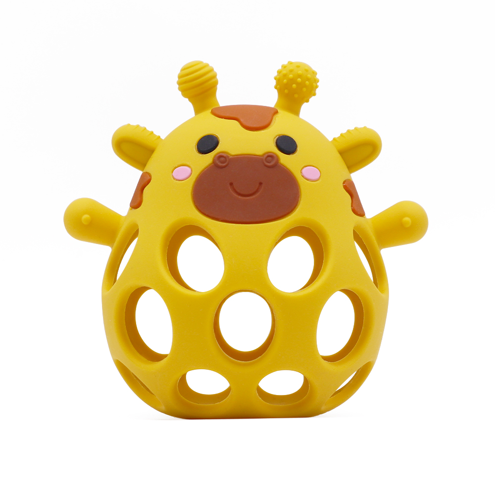 Giraffe Hollow Silicone Teether
